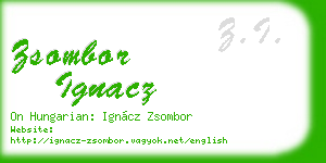 zsombor ignacz business card