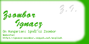 zsombor ignacz business card